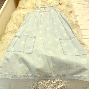 Old navy denim and white star dress